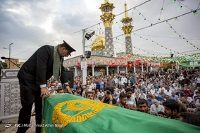 استقبال از دو شهید گمنام عملیات رمضان با حضور کاروان زیر سایه خورشید