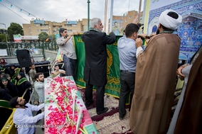 استقبال از دو شهید گمنام عملیات رمضان با حضور کاروان زیر سایه خورشید