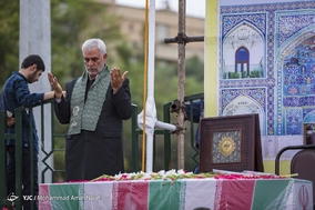 استقبال از دو شهید گمنام عملیات رمضان با حضور کاروان زیر سایه خورشید
