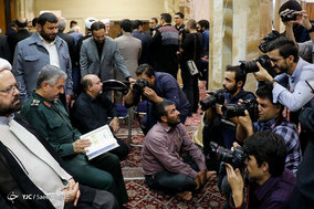 مراسم ترحیم والده حمیدرضا مقدم فر مشاور فرمانده کل سپاه پاسداران انقلاب اسلامی