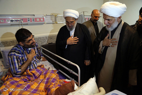 عیادت نمایندگان رهبر انقلاب از مجروحان حادثه تروریستی اهواز