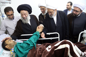 عیادت نمایندگان رهبر انقلاب از مجروحان حادثه تروریستی اهواز