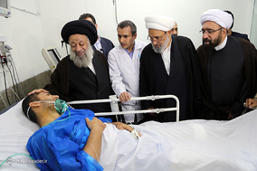 عیادت نمایندگان رهبر انقلاب از مجروحان حادثه تروریستی اهواز