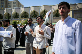 نجمع جمعی از روحانیون انقلابی مشهد در اعتراض به وضعیت بد معیشتی مردم