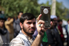 تجمع دانشجویان و طلاب انقلابی مشهد مقابل دادگستری کل خراسان رضوی