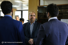 حضور محمدباقر قالیباف در باشگاه خبرنگاران جوان