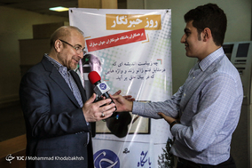 حضور محمدباقر قالیباف در باشگاه خبرنگاران جوان