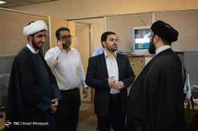 حجت الاسلام والمسلمین حسینی معاون قرآنی اوقاف و و حجت الاسلام و المسلمین سلیمانی مدیر روابط عمومی اوقاف