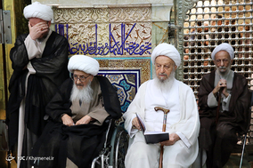 غبارروبی مضجع مطهر حضرت امام رضا (علیه‌السلام) با حضور رهبر معظم انقلاب