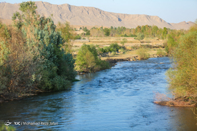 جاری شدن آب در زاینده رود
