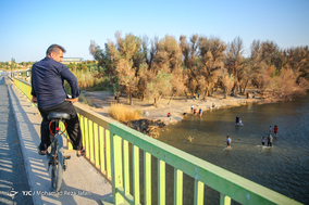 جاری شدن آب در زاینده رود