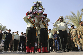 تشییع پیکر شهید مدافع نظم و امنیت عادل الهایی بچایی
