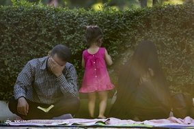 مراسم دعای عرفه در جوار مزار شهدای همدان