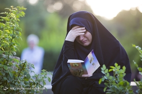 مراسم دعای عرفه در جوار مزار شهدای همدان