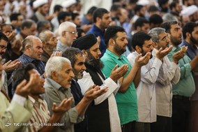 نماز عید قربان در حرم حضرت معصومه (س)