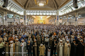 نماز عید قربان در حرم حضرت معصومه (س)
