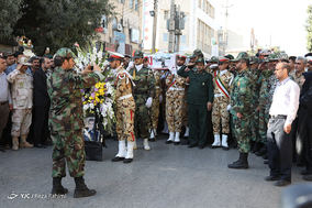 مراسم تشییع پیکر سرتیپ دوم خلبان شهید منوچهر فتاحی