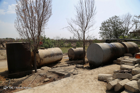 نشت نفت در جنوب تهران