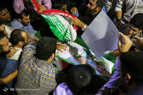 مراسم وداع با پیکر دو شهید مدافع حرم