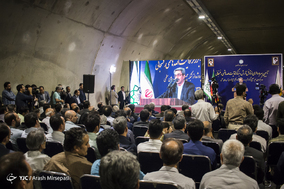 آیین بهره برداری از تونل آرش - بزرگراه آیت الله هاشمی رفسنجانی