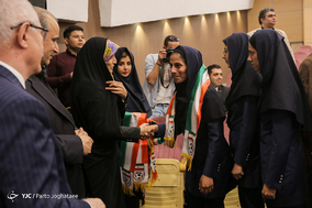 تمرین و مراسم بدرقه تیم فوتبال دختران نوجوان اعزامی به مسابقات آسیایی تاجیکستان