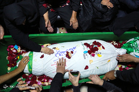 وداع با پیکر شهید ابوالفضل کلهر پس از ۳۶ سال