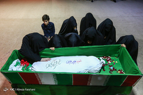 وداع با پیکرمطهر شهید رحیم رجبی