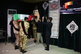 وداع با پیکرمطهر شهید رحیم رجبی