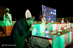 مراسم وداع با پیکر ۱۳۵ شهید دوران دفاع مقدس