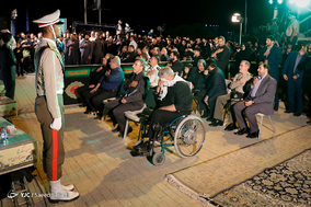 مراسم وداع با پیکر ۱۳۵ شهید دوران دفاع مقدس