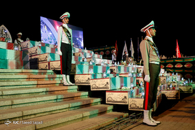 مراسم وداع با پیکر ۱۳۵ شهید دوران دفاع مقدس