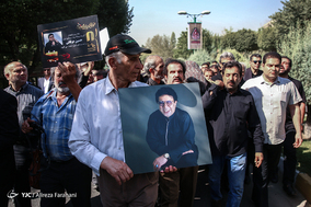 مراسم تشییع پیکر «حسین عرفانی» دوبلور پیشکسوت