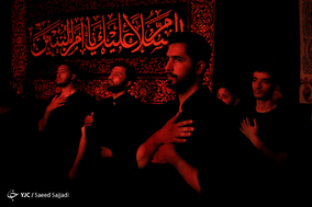 مراسم عزاداری شب چهارم محرم در هیئت عبدالله‌ ابن‌حسن(ع)