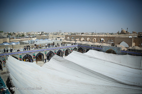 آیین برافتاشتن خیمه ی حسینی در امام زاده هارونیه اصفهان