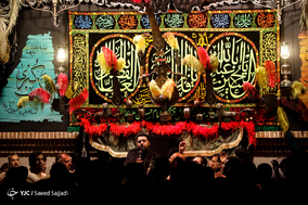عزاداری شب پنجم محرم در حسینیه گودال قتلگاه