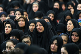 تشییع پیکر شهید مدافع حرم فرهاد طالبی در شهرستان لامرد