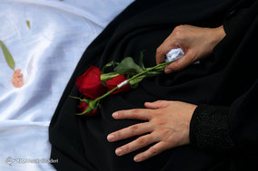 مراسم تدفین طلبه شهید مدافع حرم فرهاد طالبی - لامرد