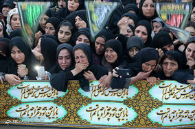 مراسم تدفین طلبه شهید مدافع حرم فرهاد طالبی - لامرد