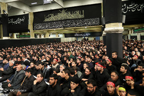 اولین شب مراسم عزاداری امام حسین(ع) در حسینیه امام خمینی(ره)