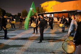 مراسم وداع با دو شهید گمنام در بین الحرمین اهواز