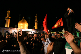 مراسم وداع با دو شهید گمنام در بین الحرمین اهواز