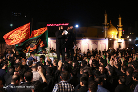 مراسم وداع با دو شهید گمنام در بین الحرمین اهواز