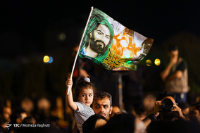 مراسم وداع با دو شهید گمنام در بین الحرمین اهواز