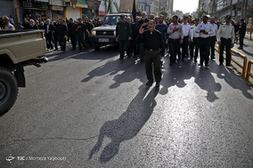 تشییع پیکر ۹شهید دوران دفاع مقدس - اهواز