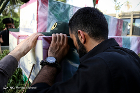 تشییع پیکر ۹شهید دوران دفاع مقدس - اهواز