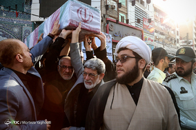 تشییع پیکر ۹شهید دوران دفاع مقدس - اهواز