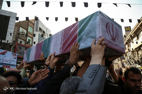 تشییع پیکر ۹شهید دوران دفاع مقدس - اهواز