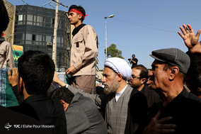 تشییع پیکر پاک ۹ شهید گمنام در شیراز