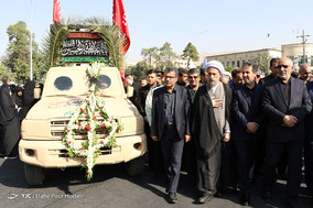 تشییع پیکر پاک ۹ شهید گمنام در شیراز