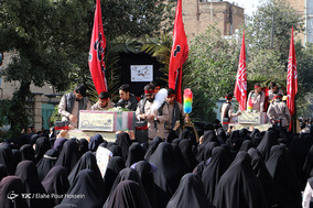 تشییع پیکر پاک ۹ شهید گمنام در شیراز